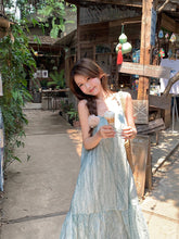 画像をギャラリービューアに読み込む, 2025 Holiday Halter Neck A Line Loose Maxi Dress
