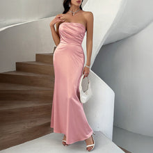 Charger l&#39;image dans la galerie, Strapless Satin Mermaid Evening Dress
