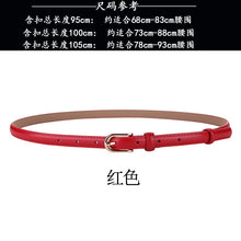 Load image into Gallery viewer, Fashion Black Genuine Leather Thin Dress Blazer Waist Decorative Belt
