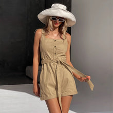 Load image into Gallery viewer, Spaghetti Elastic Waist Jumpsuit
