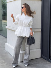 Load image into Gallery viewer, Pure Cotton White Petal Shirt
