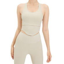 画像をギャラリービューアに読み込む, U Shape Breathable Sporty Rib Gym Singlet Yoga Gym Beauty Back Running Top
