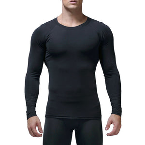 Men's Autumn Winter Long Sleeve Gym Sporty Quick Dry T shirts