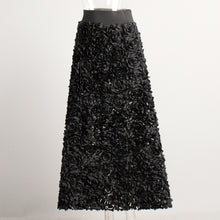 Load image into Gallery viewer, Elastic Waist 3D Floral Event Skirt
