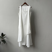 画像をギャラリービューアに読み込む, Sleeveless Asymmetrical Hem Spliced Midi Dress
