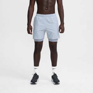 Men's Summer Faux Two-piece Lined Quick Dry Basketball Sporty Shorts