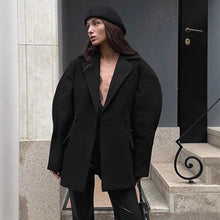 Load image into Gallery viewer, Oversized Slim Woolen Midi Blazer Coat
