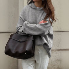 Load image into Gallery viewer, Woman Drop Shoulder Oversized Sweater Hoodie
