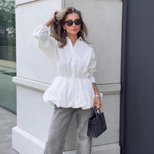 Load image into Gallery viewer, Pure Cotton White Petal Shirt
