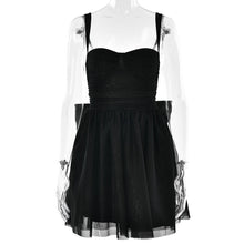 画像をギャラリービューアに読み込む, Spaghetti Strapless A Line Sequin Bow Party Dress
