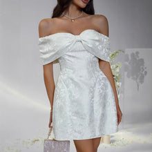 Load image into Gallery viewer, Jaquard Bowknot Strapless Mini Party Dress
