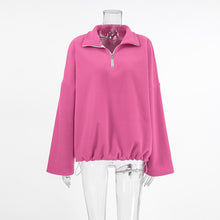 画像をギャラリービューアに読み込む, Pink Lapel Polar Fleece Sherpa Sweatshirt

