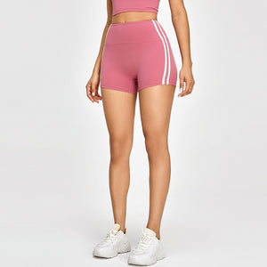 Contrast Stripe Gym Shorts Quick Dry Running Sporty Shorts