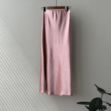 Load image into Gallery viewer, High Waist Satin Maxi Mermaid Skirt
