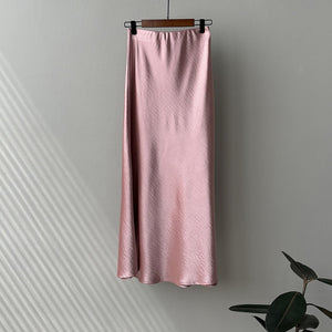 High Waist Satin Maxi Mermaid Skirt