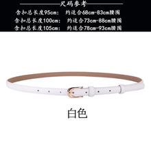 Load image into Gallery viewer, Fashion Black Genuine Leather Thin Dress Blazer Waist Decorative Belt
