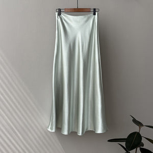 High Waist Satin Maxi Mermaid Skirt