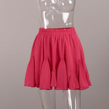 Load image into Gallery viewer, Spliced Frilled Mini Pleating Skirt
