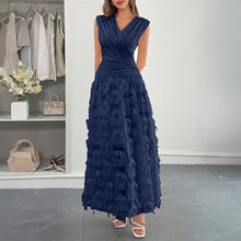 Загрузить изображение в средство просмотра галереи, Sleeveless Spliced Jacquard Floral Midi Dress
