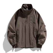 画像をギャラリービューアに読み込む, Stand Collar Autumn Oversized Windproof Men and Women Unisex Outdoor Jacket
