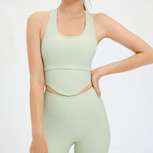 画像をギャラリービューアに読み込む, U Shape Breathable Sporty Rib Gym Singlet Yoga Gym Beauty Back Running Top
