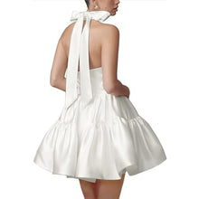 Cargar imagen en el visor de la galería, Satin Backless Short A Line Birthday Party Dress
