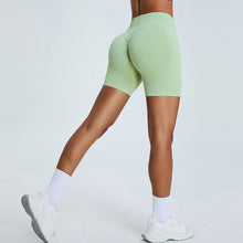 画像をギャラリービューアに読み込む, Seamless High Waist Hip Hugger  Sporty Gym Shorts Yoga Shorts
