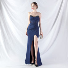 Load image into Gallery viewer, Boning Slim Beaded Shaping Evening Dress
