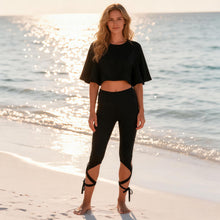 Laden Sie das Bild in den Galerie-Viewer, Batwing Sleeve Crop Top Sunproof Beachwear Cover Up
