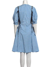 Load image into Gallery viewer, Striped Puff Sleeve Flare Dress
