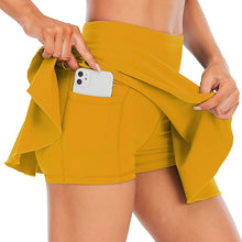 Laden Sie das Bild in den Galerie-Viewer, Badminton Pleated Tennis Skirt Running Gym Skirt Yoga Active Outdoor Golf Mini Skirt
