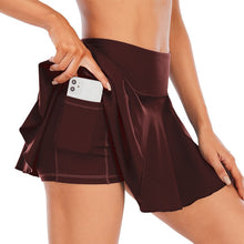 Load image into Gallery viewer, Badminton Pleated Tennis Skirt Running Gym Skirt Yoga Active Outdoor Golf Mini Skirt
