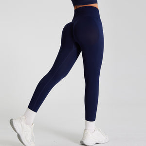 Seamless Gym Pants High Waist Hip Hugger Outdoor Sporty Quick Dry Yoga Pants