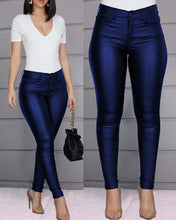 Load image into Gallery viewer, 2022 Autumn Winter Women Sexy Solid Casual Skinny PU Pants
