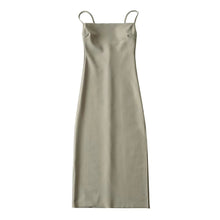 Load image into Gallery viewer, 6 Colorway French Style Spaghetti Slit Midi Casual Dress
