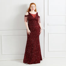 Load image into Gallery viewer, 3XL/4XL Long Sequin Plus Size Performance Banquet Evening Dress
