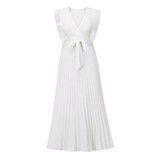 Load image into Gallery viewer, Elegant Beach Long Dress Fashion Slim Sexy Frilled Chiffon Pleat Maxi Casual Dress
