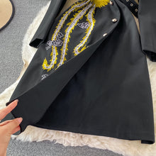 Load image into Gallery viewer, Autumn Vintage Chinese Style Phoenix Embroidered Midi Formal Event Dress
