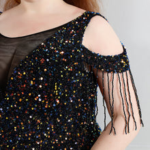 Load image into Gallery viewer, 3XL/4XL Long Sequin Plus Size Performance Banquet Evening Dress
