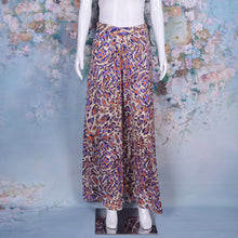 Load image into Gallery viewer, Ladies Floral Leopard Printed Wide Leg Casual Trousers Beachwear Pants
