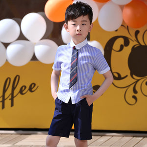 子供の日パフォーマンススーツ ジュニア小学校制服 女の子 男の子 サスペンダー ズボン スカート セット