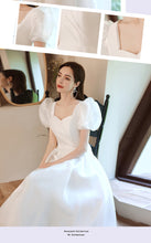 Load image into Gallery viewer, White Puff Sleeve Light Bridal Dress 2022 New Design Performance Dress

