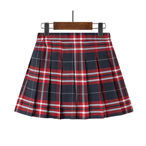 Preppy Style Girls Plaid Pleated Jk Uniform Primary Junior Skirt