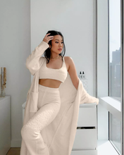 Load image into Gallery viewer, Ladies Autumn Winter Homewear Fashion Furry Sashes Three-piece Set Lounge Wear Bath Night Robe
