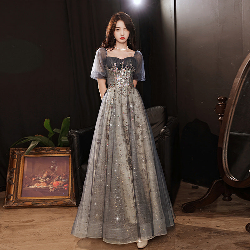 Starry Gliterring Adult Birthday Party Evening Dress  Jasmine Wei Factory  Shop