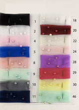 Load image into Gallery viewer, Tulle Diamond Shaped Pearl Beaded Lace Fabric
