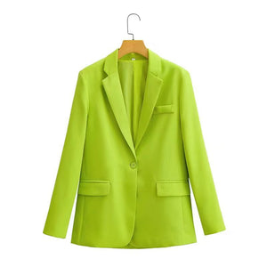 2022 Autumn New Design One Button Blazer+High Waist Mini Skirt Two Piece Set Suits