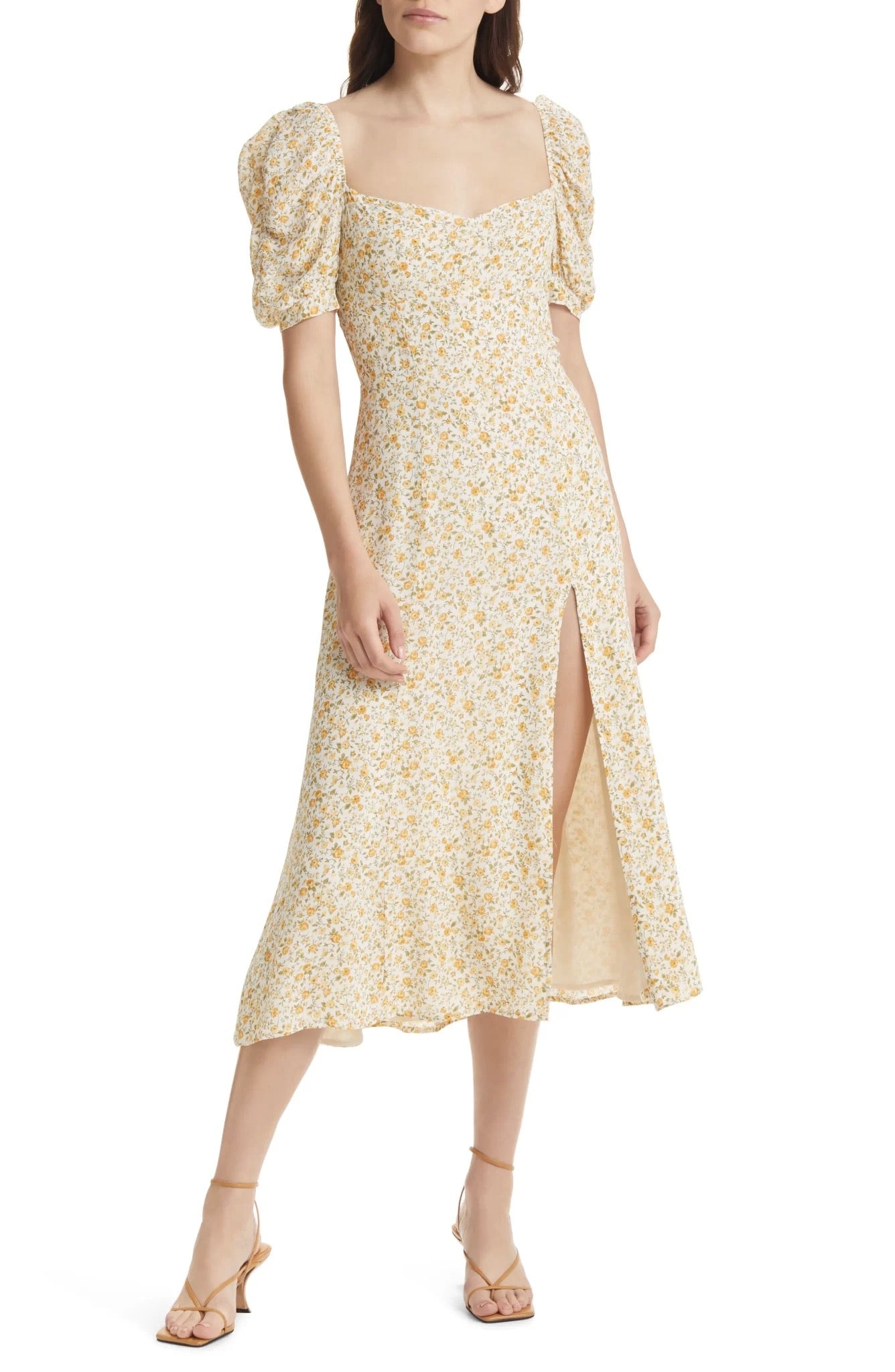 sachin and babi light blue dress Windsor Isla Formal High Slit Floral Dress main image 1