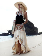 Load image into Gallery viewer, Pretty embroidered beading muslim ethnic style indian beach skirt
