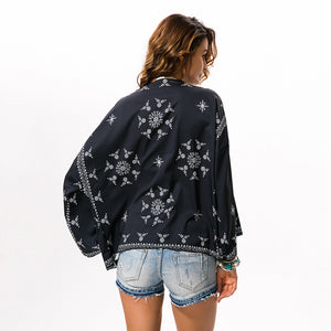 Summer Beach Short Chiffon Kimono